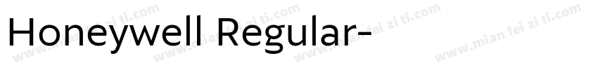 Honeywell Regular字体转换